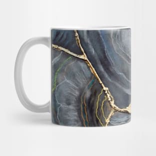 BLU GREEN AGATE Kintsugi Art Mug